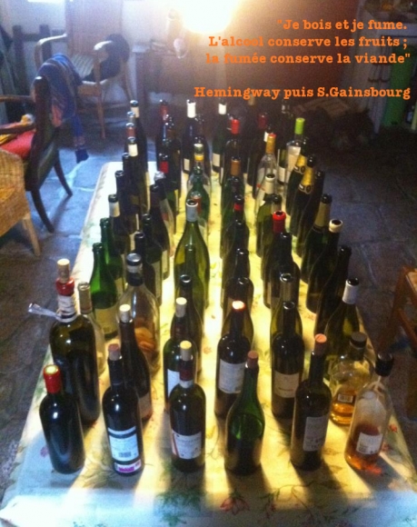 bouteilles bonne année 2012